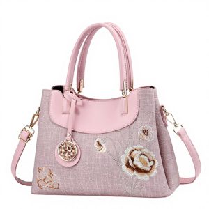 Latest Large Capacity Waterproof Casual Flower Embroidery