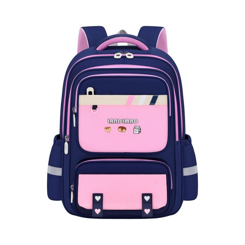 Fashion British Style School Bag Students Reduce Load ridge