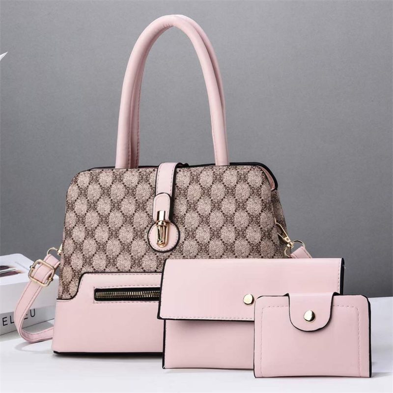 Plaid High-end Women's Bag, Light Luxury Style Handbag Set,
