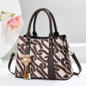 Trendy Geometric Pattern Women Handbags Crossbody Bag Large