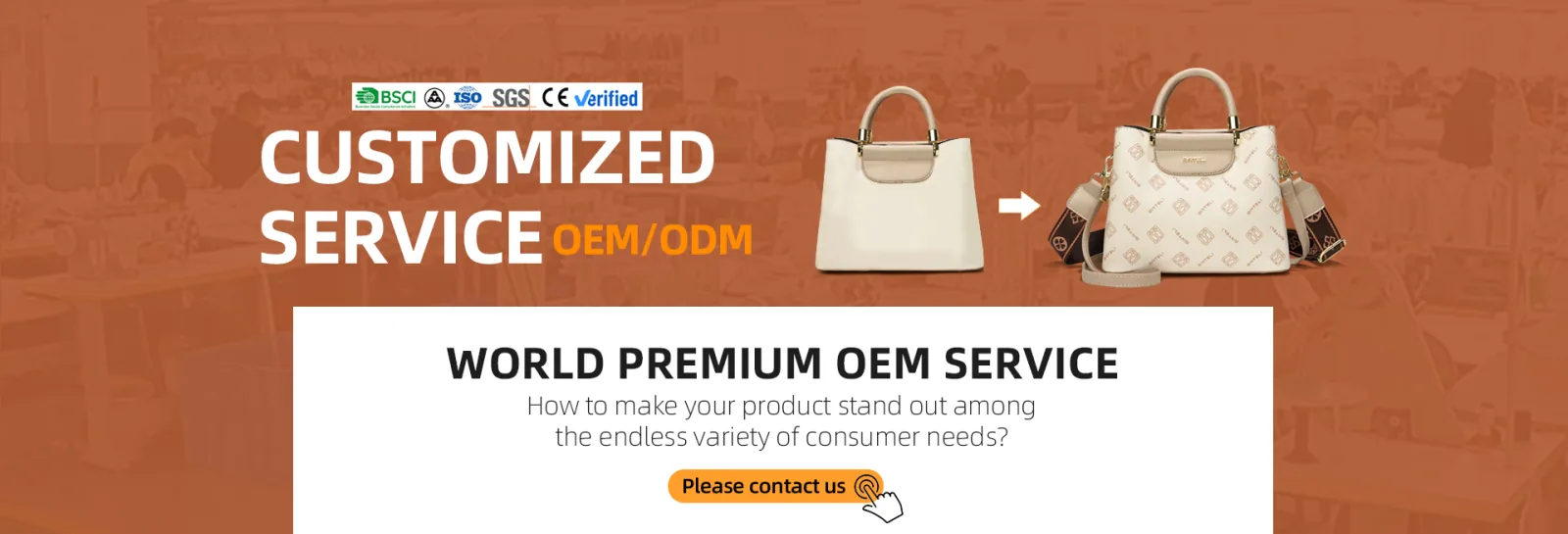 BATELI OEM/ODM service - private label and wholesale bag manufacturing