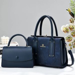 Fashion Solid Color Large Capacity Tote and Crossbody