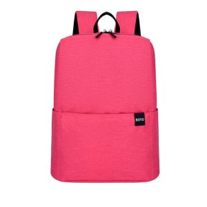 Solid Color Leisure Backpack Short - Distance Travel Bag
