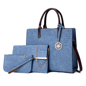 Shoulder Bag Women's Large Capacity Bag Retro Tote Bag Set