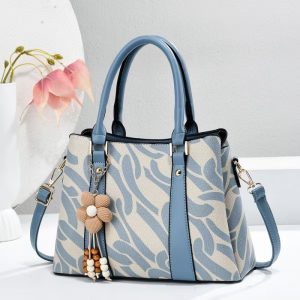 Trendy Geometric Pattern Women Handbags Crossbody Bag Large