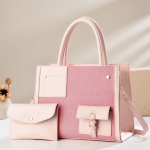 Hot Sale PU Tote Bag Set Women's Handbags with Purse