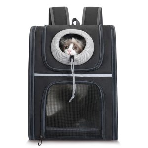 Cat & Dog Carrier Backpack Oxford Cloth PVC Net Breathable