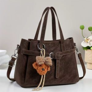 Women Casual Tote Cross-Body Handbags Waterproof PU Large