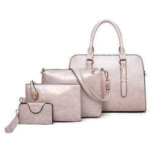 Fashion Handbag Women Tote Bag 4 Pcs Sets High Quality
