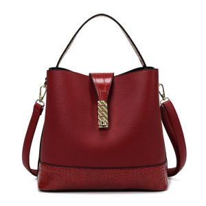 Vintage Western Style Luxury Tote Bag for Women Leather