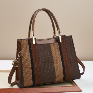 Hot Sale Striped Tote Bags for Women Large Capacity
