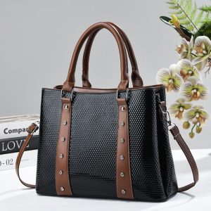 Fashion Large Capacity Alligator Tote Rhinestone Decor