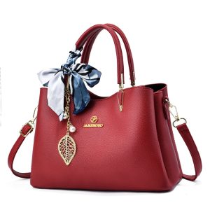 Fashion Elegant Large Capacity Solid Color Handbag Tote Bag