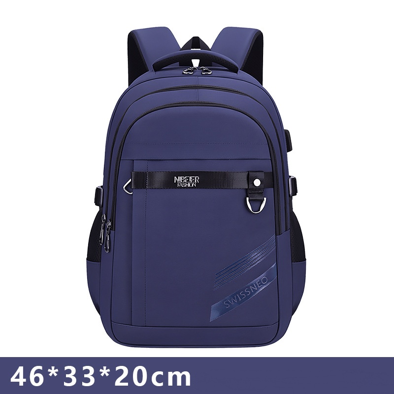 Simple Leisure Schoolbag Lightweight ridge protection Large