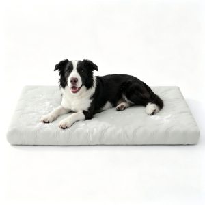 Dog Cooling Memory Foam Ice Mat Pad with Neck-Supporting