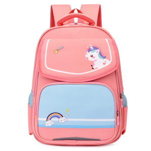 Bateli Girls Cartoon Waterproof Student Double