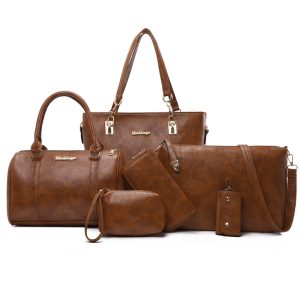 2026New Fashion PU Handbag Six-piece Sets Slung Handbags