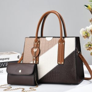 Arrival Women's Alligator Pattern PU Two Straps Zipper