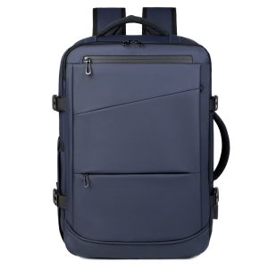 Solid Color Large Capacity Backpack Multi-function Computer