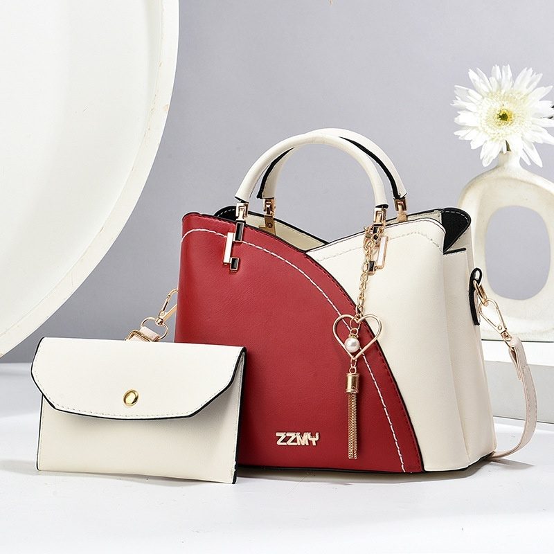 Fashion Colorblock Large Capacity Waterproof Tote Shoulder