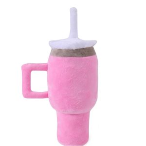Plush Dog Toy Water Cup with Sound Durable & Bite-Resistant
