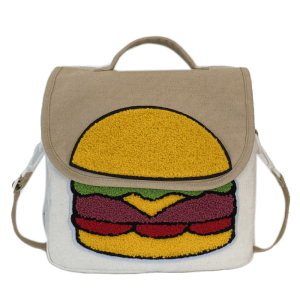 Summer New Creative Flip Burger Canvas Bag Daily Large