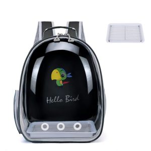 Bird Carrier Parrot Bag Outdoor Backpack Oxford Transparent