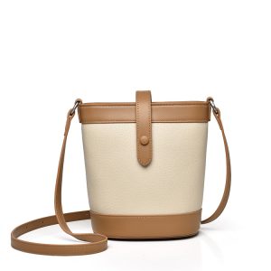 Leather Square Bucket Bag Bags for Women's Shoulder