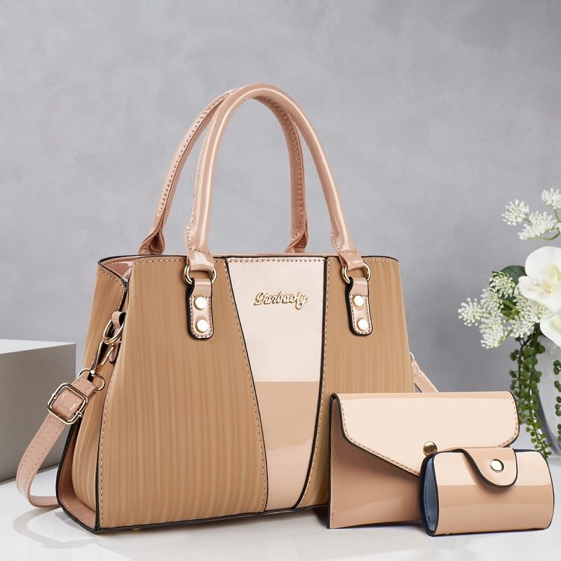 Elegant Fashion PU Waterproof Portable Large Capacity Tote