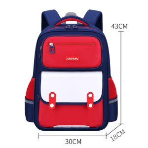 Simple British Style Schoolbag Students 1-6 Grade Large