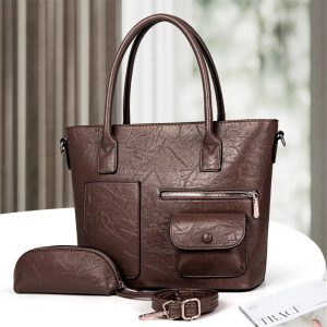 Women's Casual Tote Handbags Large Capacity Two-Piece Set