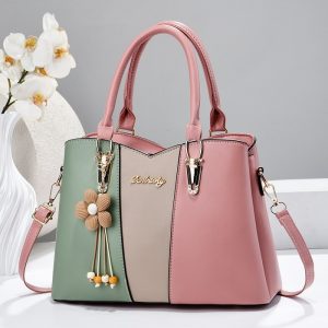 Fashion Trend Female Bag Match Color Handbag Large Capacity