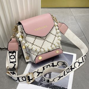 Fashion Women's Bag Textured Pearl Messenger Bag High