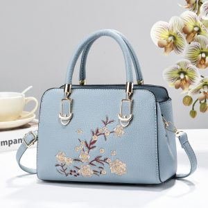 Trendy Floral Embroidered Women Handbags Versatile Casual