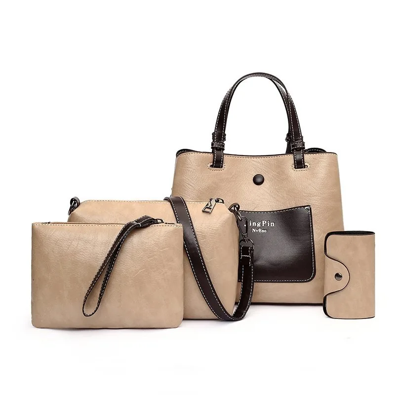Ins Popular Bags Women Handbags Set Fashion Unique  Bags for Girls Handbags 4pieces High Capacity Lady Bags Sets Women Handbags