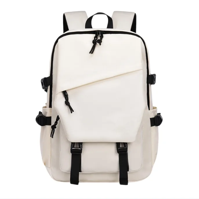 New Fashion Leisure Backpack Student Schoolbag Large Capacity Load Reduction Wear-resistant Easy Cleaning Bag