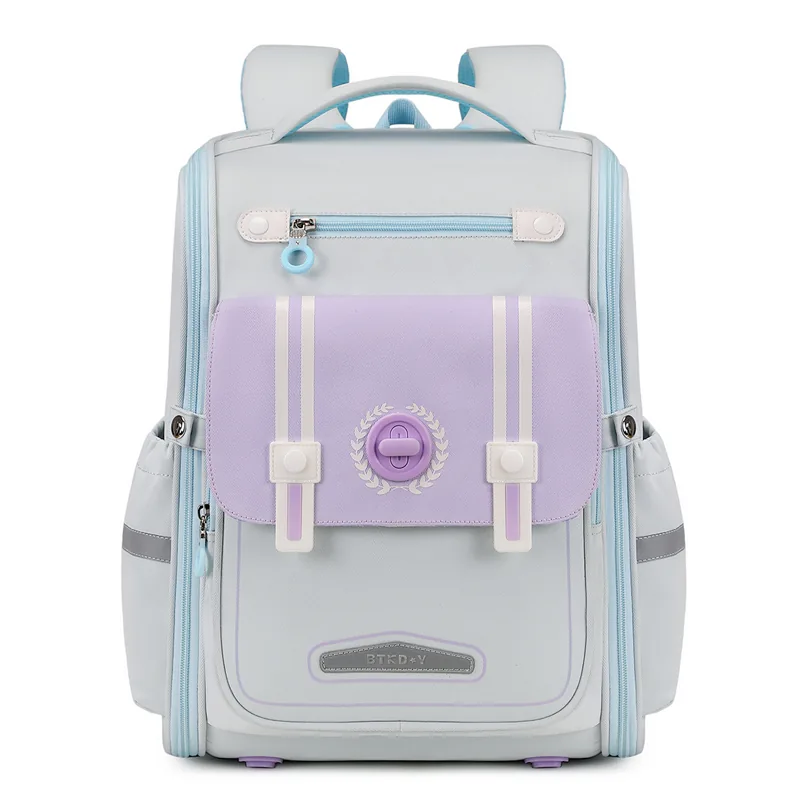 New Fashion Simple Student Bag Multi-layer Large Capacity Integrated Lightweight Easy to Clean Backpack