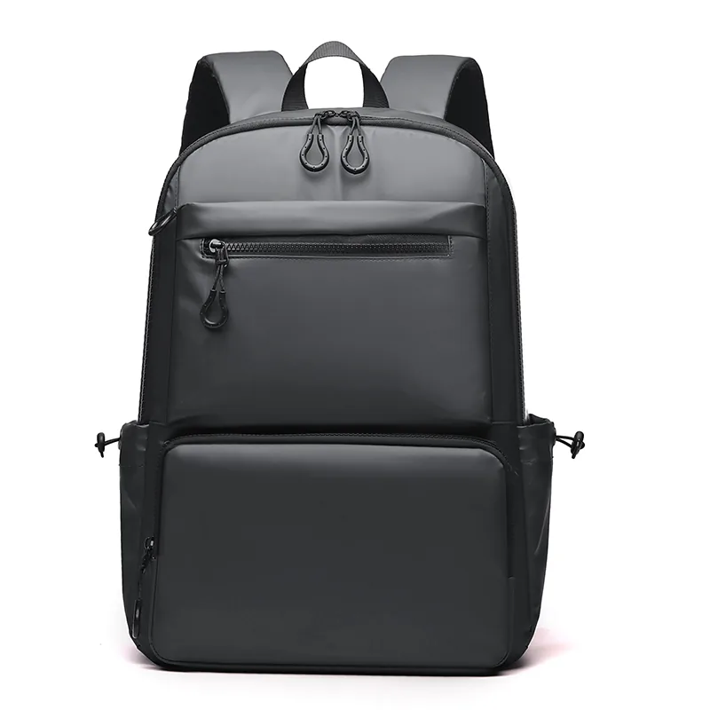 New Solid Color Business Commuting Backpack Large Capacity Computer Bag Short Distance Travel Bag Can Be Customized