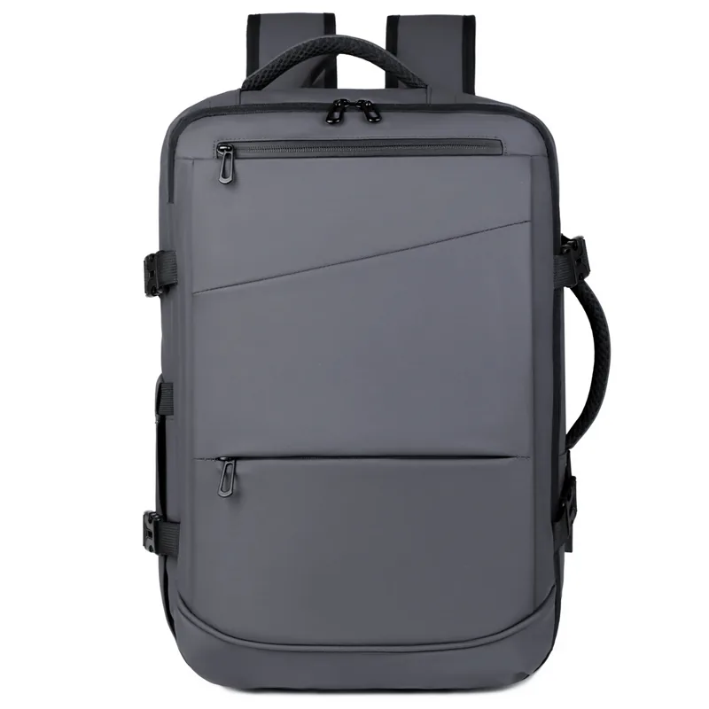 New Solid Color Large Capacity Backpack Multi-function Computer Bag Waterproof Bag Can Be Customized
