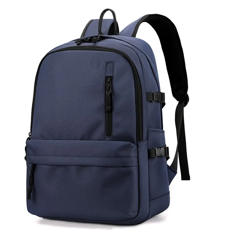 New Solid Color Simple Leisure Backpack Large Capacity Easy to Store School Bag Can Be Customized Computer Bag