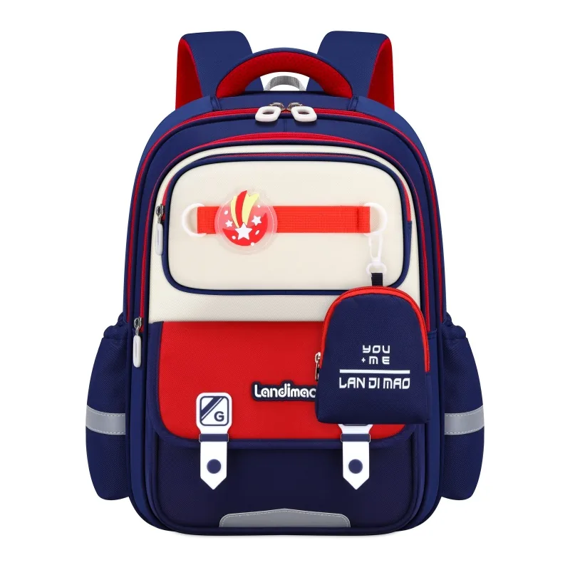 New Trend Student School Bag with zero Purse to Reduce Load ridge protection Large Capacity Backpack