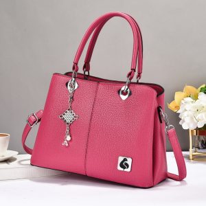 Solid Color Large Capacity Luxury Waterproof Tote Shoulder