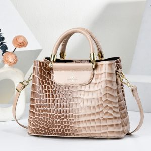 Women's Alligator Pattern Soft PU Leather Waterproof