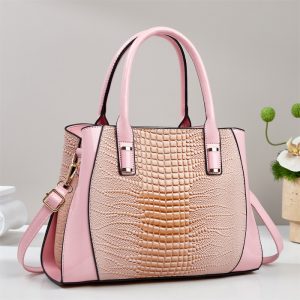 Hot Sale Crocodile Pattern Tote Bags for Women PU Handbags
