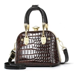 Custom Logo PU Women's Waterproof Casual Tote Bag Hollow