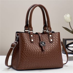 Woven Pattern Versatile Fashion Retro Large Capacity Simple