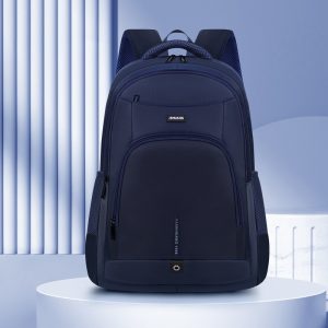 Solid Color Simple Backpack Large Capacity Lightweight